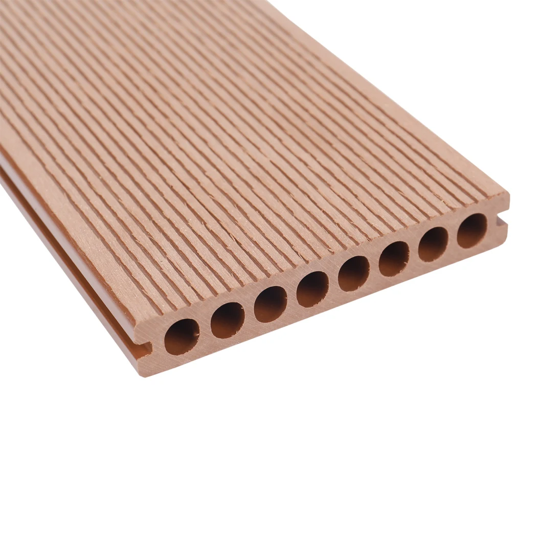 Waterproof Fire Rated 3D Embossed Hollow Profile Outdoor Swimming Pool Garden Terrace WPC Material Flooring Timber Board Wood Plastic Composite Decking